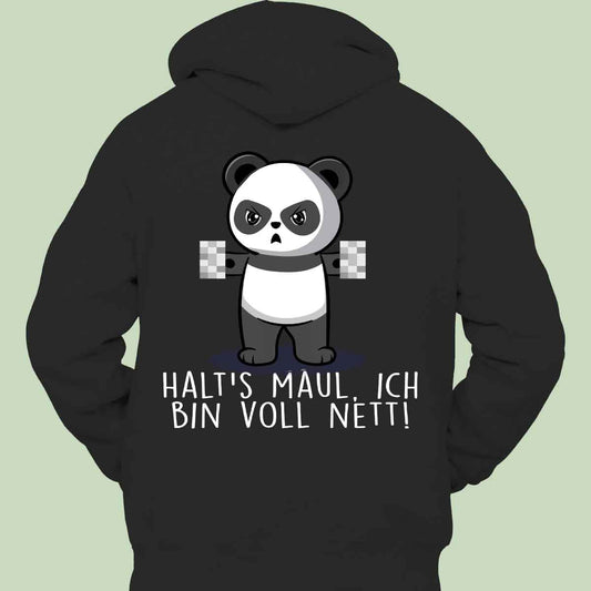 Cute Panda Hoodie Unisex Back Print