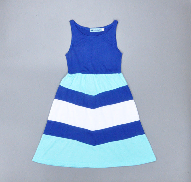 New Style Stitching Stripes For Women's Dresses