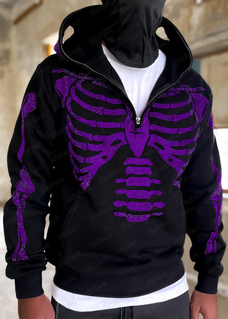 New Personalized Graphic Embroidered Loose Pullover Hoodie