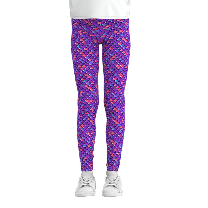 Digital Printing Leggings Girls Leggings Thin Stretch Pants