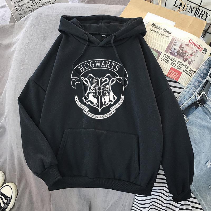 Autumn And Winter European And American Style Casual Loose-fitting Hoodie Sweater Personalized Printing University Style All-matching