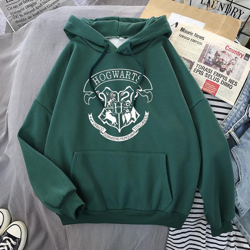 Autumn And Winter European And American Style Casual Loose-fitting Hoodie Sweater Personalized Printing University Style All-matching