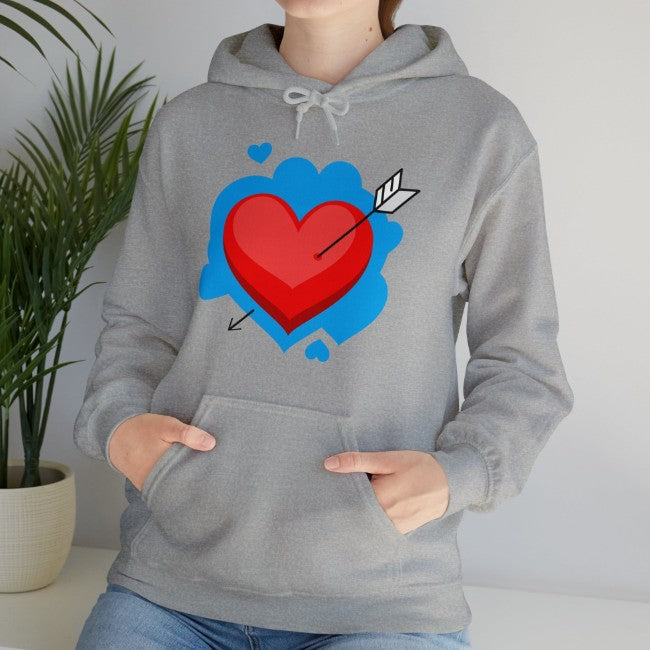 Autumn And Winter Fleece Printed Cartoon Hooded Sweatshirt