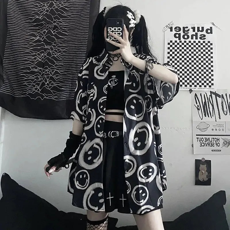 Blusa de media manga negra